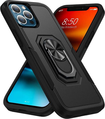 For Samsung Galaxy A17 5G Heavy Duty Rugged Hybrid, Dual-Layer Shockproof Protection with Magnetic Ring Stand Holder Case Cover