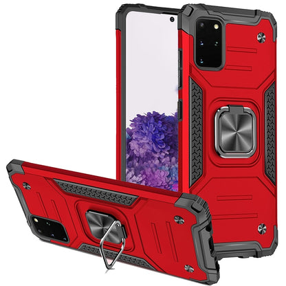 For Samsung Galaxy S20+ / S20 Plus Armor Hybrid Magnetic Stand with Ring Holder Kickstand Shockproof Heavy-Duty Durable Rugged TPU Dual Layer Case Cover