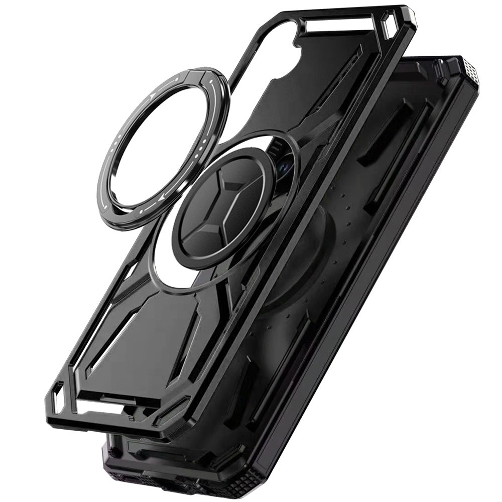 For Samsung Galaxy S26+ / S26 Plus Hybrid Magnetic Ring and 360° Rotational Kickstand with MagSafe Compatible, Military Grade Drop Protection Case Cover