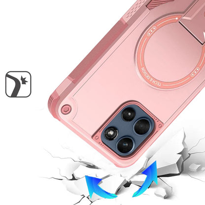 For Motorola Moto G Play 5G 2026 Magnetic Invisible Kickstand Holder with Magsafe, Slim Fit Shockproof Hybrid Military Grade Heavy Duty Case Cover