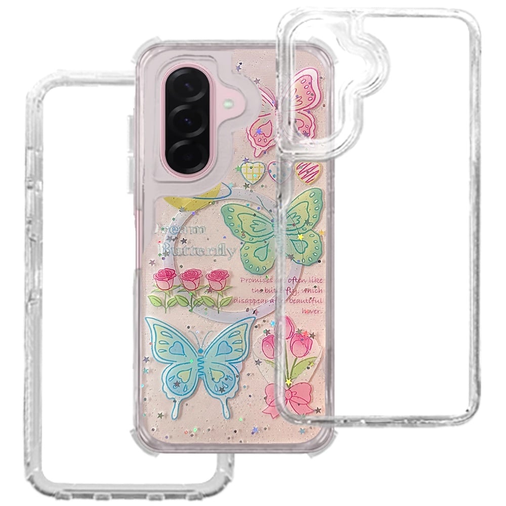 Phone Case for Samsung Galaxy A37 Magnetic Hybrid Fashion Printed Pattern Artwork Stylish Printed Design Dual Layers TPU Rubber SIlicone Hard PC Cover