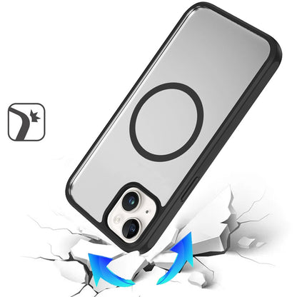 For Samsung Galaxy S26+ / S26 Plus Magnetic Circle HQ Transparent Clear TPU Thick 2.0mm Frame Hybrid Shockproof Protector Case Cover