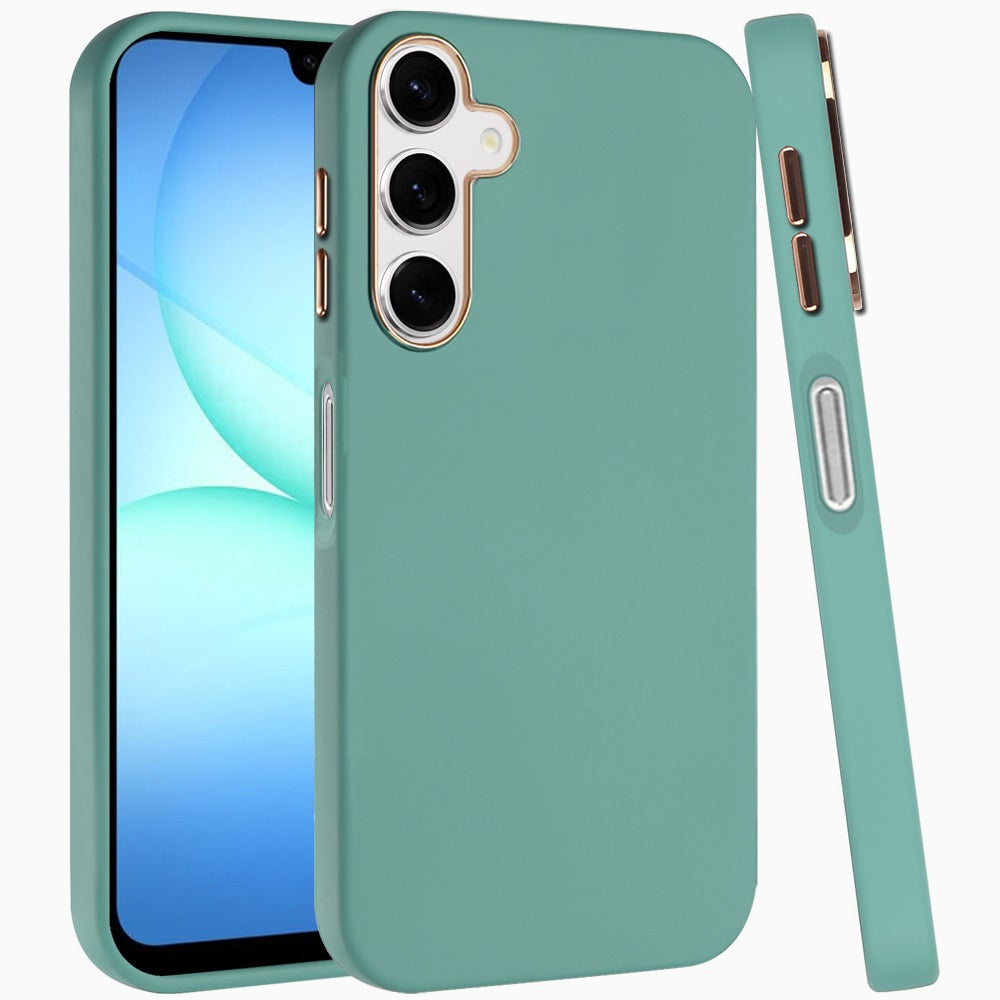 For Samsung Galaxy A17 5G Hybrid Armor Shockproof, Durable Bumper Rubber Gummy Gel Slick Hard PC Silicone TPU Case Cover