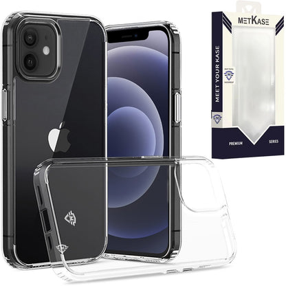 For Apple iPhone 16 (6.1") Premium Hybrid HD Crystal Clear Hard PC Back Gummy Thick 2.0mm TPU Frame Slim Fit Case Cover Transparent
