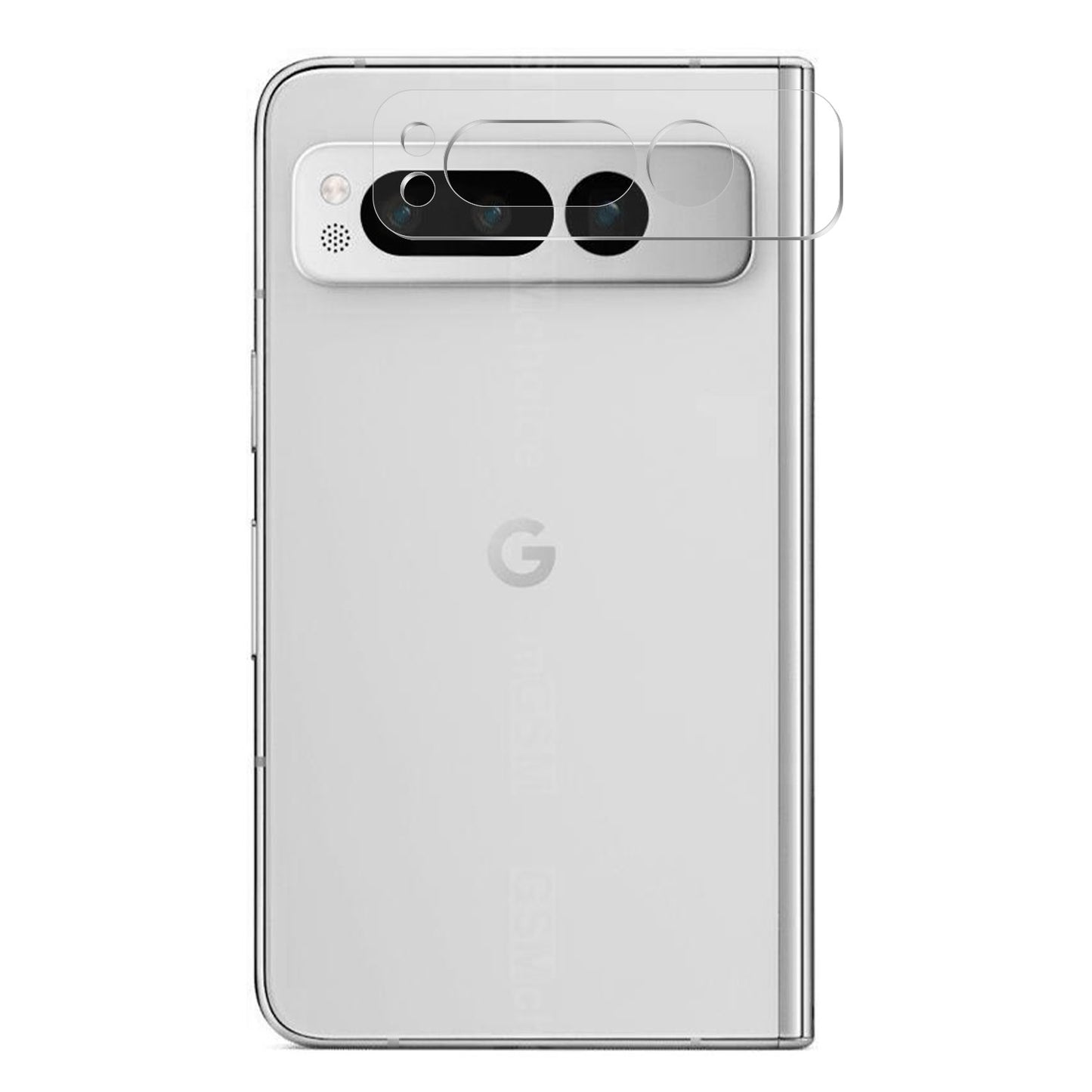 For Google Pixel Fold Camera Lens Protector HD Clear Back Camera Protector Tempered Glass, Case Friendly, Ultra-Thin, Easy Installation Case Cover Clear