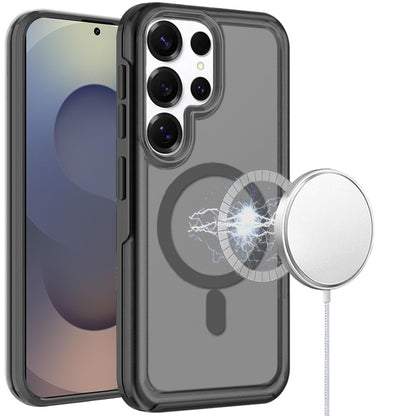 Slim & Durable Compatible with MagSafe Hybrid Shockproof Glossy Oil Protective Dual Layer TPU + PC
