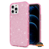 For Apple iPhone 15 Plus (6.7") Glitter Sparkle Bling Shiny Slim Hybrid Shockproof Rubber Silicone Soft TPU Protective  Phone Case Cover