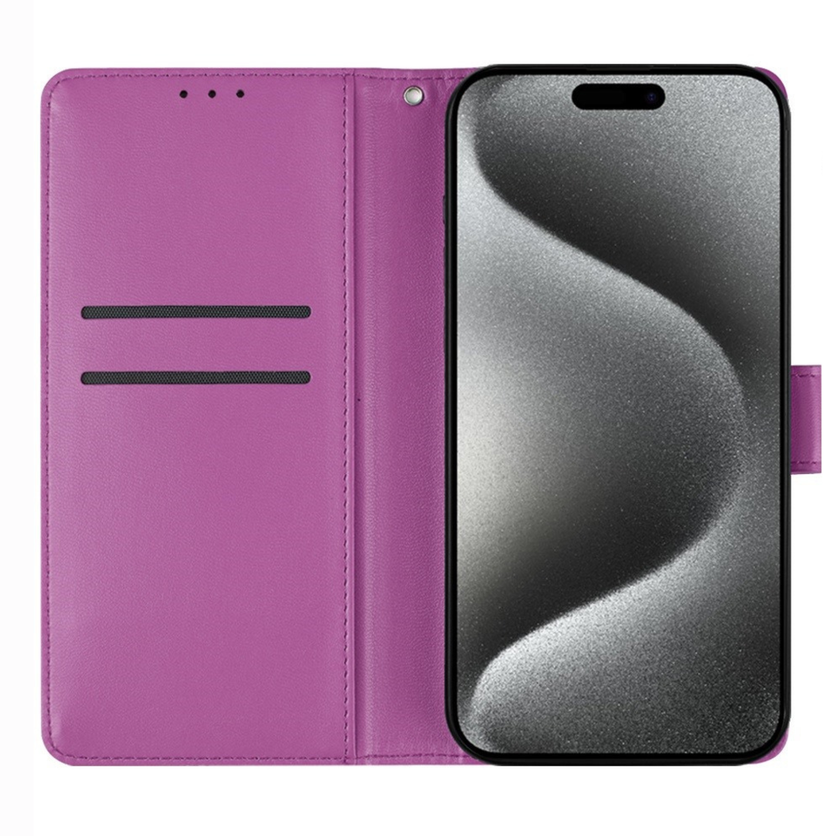 Phone Case for Motorola Moto G Play 5G 2026 Leather Wallet Folio Credit Card Holder with Magnetic Closure Wrist Strap Classic Flip Design Storage Slots Cover Purple