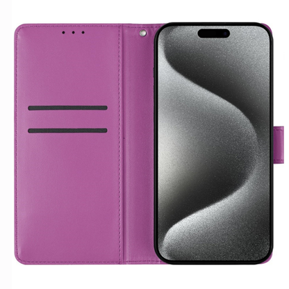 Phone Case for Motorola Moto G Play 5G 2026 Leather Wallet Folio Credit Card Holder with Magnetic Closure Wrist Strap Classic Flip Design Storage Slots Cover Purple