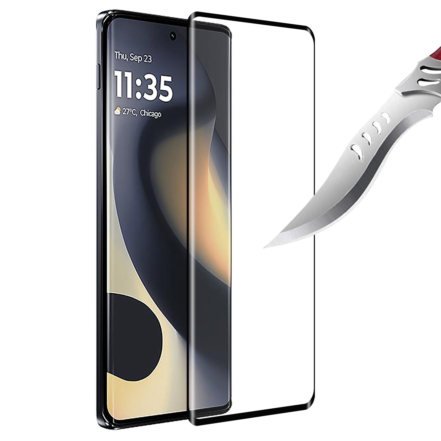 Front Tempered Glass Screen Protector Designed to allow Full functionality Black Edged 9H Glass Full Coverage