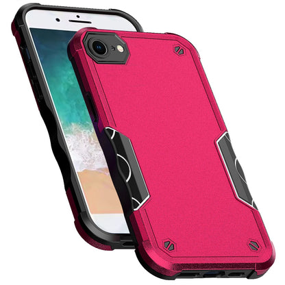 For Apple iPhone 17E /16E Slim Fit Hybrid Lightweight Shockproof 2-in-1 Hybrid Hard PC Bumper Frame Armor Protection Case Cover Hot Pink