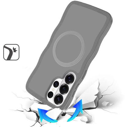 For Samsung Galaxy S26 Ultra Grip Hand Magnetic Hybrid Case Shockproof Protection Matte Skin Rubber TPU + PC Case Cover