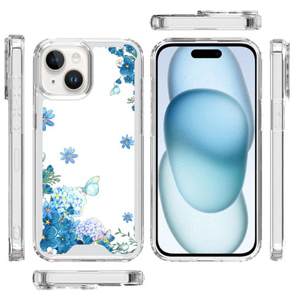 For iPhone 15 (6.1") Beautiful TPU Design, Slim Shockproof Soft Cover for Women and Girls, Stylish Protective Case Cover