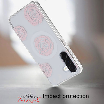 Phone Case for Galaxy A17 5G Stylish Design Shockproof Magnetic Magsafe Compatible TPU IMD Print Rugged Grip Drop Protection Slim Fashion Cover
