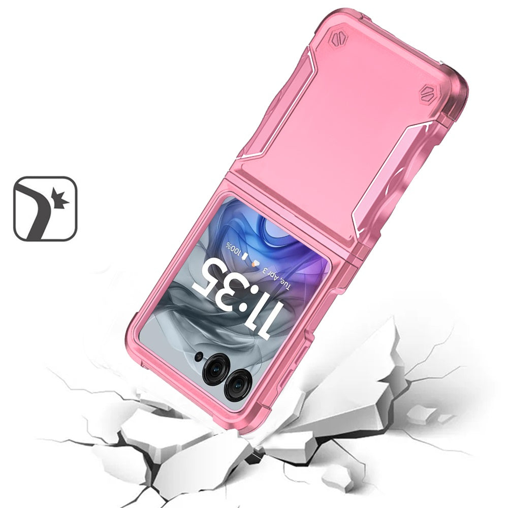 For Motorola Razr 2025 /2024 Slim Fit Back Hybrid Lightweight Shockproof 2-in-1 Hybrid Hard PC Bumper Frame Armor Protection Case Cover