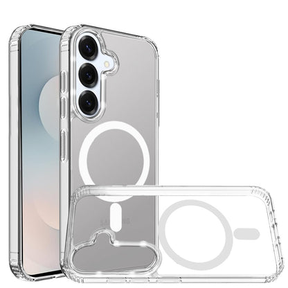 For Samsung Galaxy S26+ / S26 Plus Classic Hybrid True Transparent Shockproof Back Magnetic Case Compatible with MagSafe Case Cover Clear
