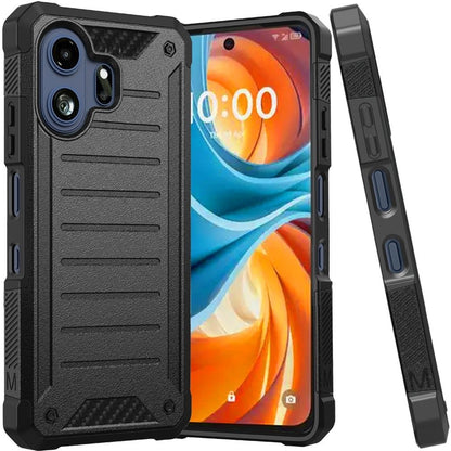 Phone Case for TCL 70 Pro /NXTPAPER 70 Pro Premium Tough Lined Hybrid Shockproof Rugged Dual Layer TPU Durable Impact Resistant Textured Grip Defense Cover