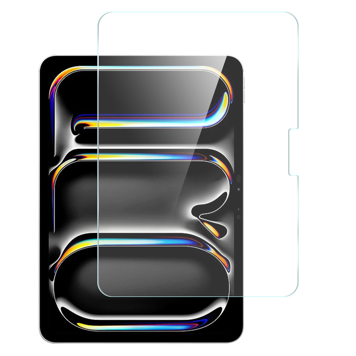 For Tempered Glass Screen Protector 9H Hardness, Touchpad Compatible, Case Friendly, Bubble Free, AB Glue, Ultra HD Clear Tablet Case Cover