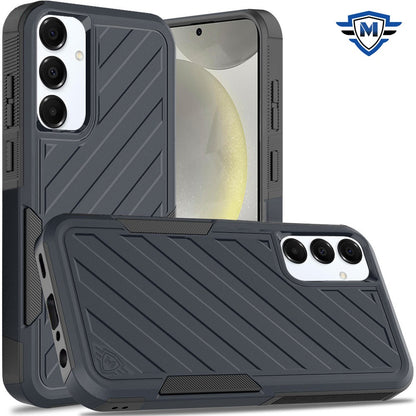 For Samsung Galaxy S25 Ultra Premium Hybrid Rugged lined Shockproof Textured 2-in-1 Non-Slip Hard PC & TPU Non Slip Tough Case Cover