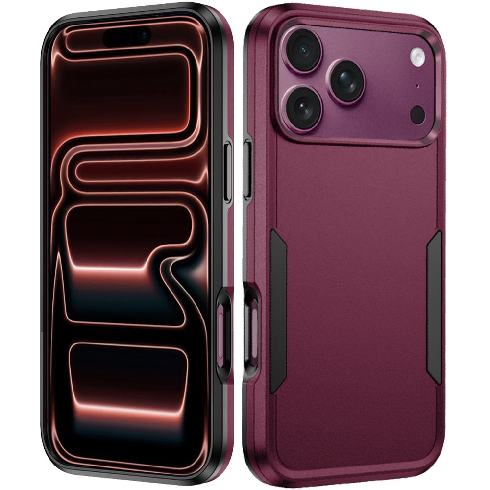 Phone Case for Apple iPhone 18 Pro Max/ iPhone 17 Pro Max Tough Hybrid Shockproof Rugged Dual Layer Durable Impact Resistant Drop Protection Heavy Duty Bumper Cover Purple