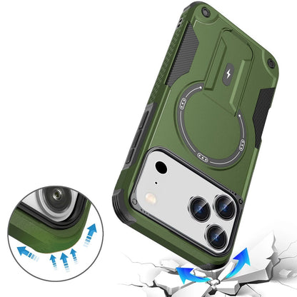 Phone Case for Apple iPhone 18 Pro Magnetic Kickstand Rugged Shockproof Armor Grip Anti Slip Heavy Duty Protective Matte Stand Hybrid Cover