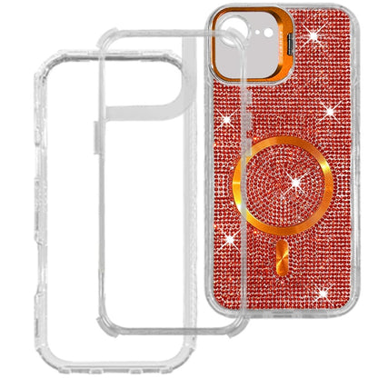 Phone Case for Apple iPhone 17E / iPhone 16E Luxury Glitter Magnetic Hybrid with Camera Stand Dual Layer Shockproof Sparkle Dot Pattern Clear Edges Cover