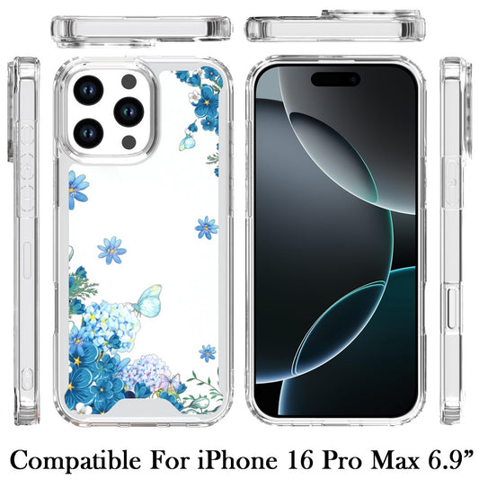 Phone Case for Apple iPhone 16 Pro Max Beautiful Fashion Design TPU Shockproof Hybrid Rubber PC Slim Lightweight Protective Stylish Pattern Cover