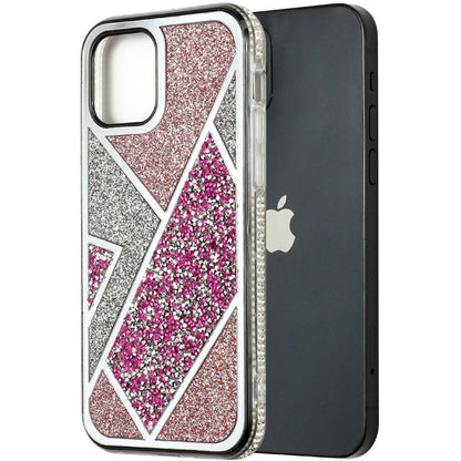 For Samsung Galaxy S25 Ultra Cute Fancy Fashion Glitter Bling Case - Diamond Rhinestone Sparkly Hybrid Rugged TPU Bumper Case Cover