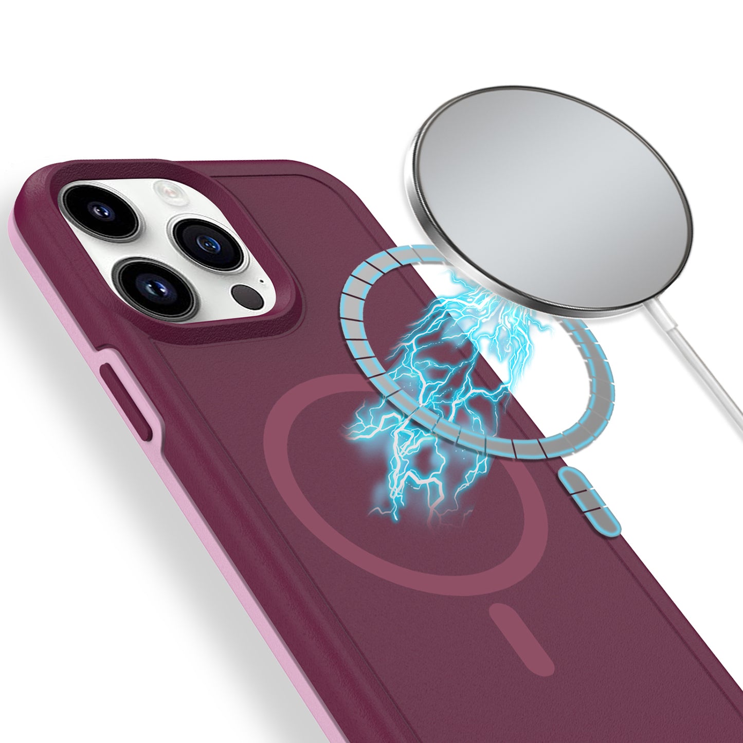 For Samsung Galaxy S25 /S24 Magnetic Circle, MagSafe Compatible, Guard Fused Heavy-Duty Hybrid Shockproof Slim Case Cover