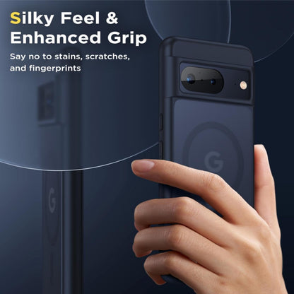 For Google Pixel 9A Frosted Translucent Case with MagSafe Compatible Slim, Shockproof Protective Matte TPU Military Grade Tough Case Cover Black