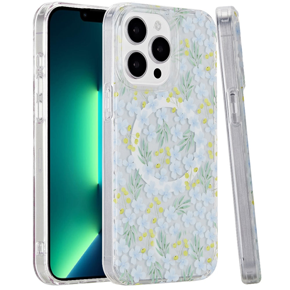 For Apple iPhone 13 Pro Max Double Layer IMD Magnetic Hybrid Shockproof Protection Anti Scratch Durable Design Secure Grip Slim Profile Compatible Design Case Cover