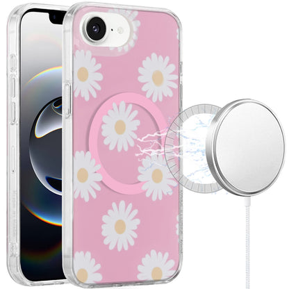 For Apple iPhone 17E /16E Stylish Pattern Fashion IMD Printed Design TPU Double Layer Slim Shockproof with Magnetic Back Case Cover