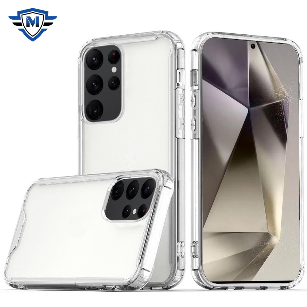 For Samsung Galaxy S25 Ultra Premium Hybrid Clear Shockproof Slim Transparent Hard PC & TPU Bumper Frame Shell Case Cover Clear
