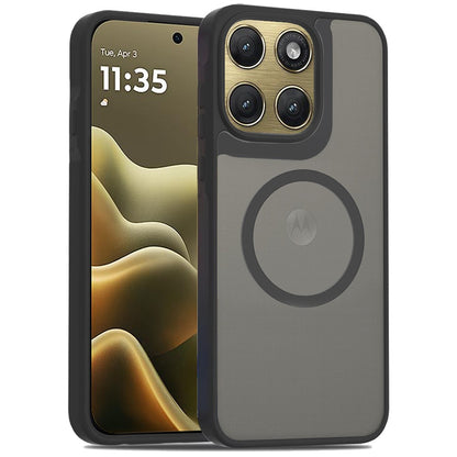 Phone Case for Motorola Edge 2026 Magnetic Matte Hybrid Shockproof Smooth Grip Durable Camera Protection Anti-Slip Soft Touch TPU Armor Cover
