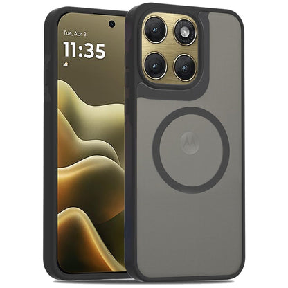 Phone Case for Motorola Edge 2026 Magnetic Matte Hybrid Shockproof Smooth Grip Durable Camera Protection Anti-Slip Soft Touch TPU Armor Cover