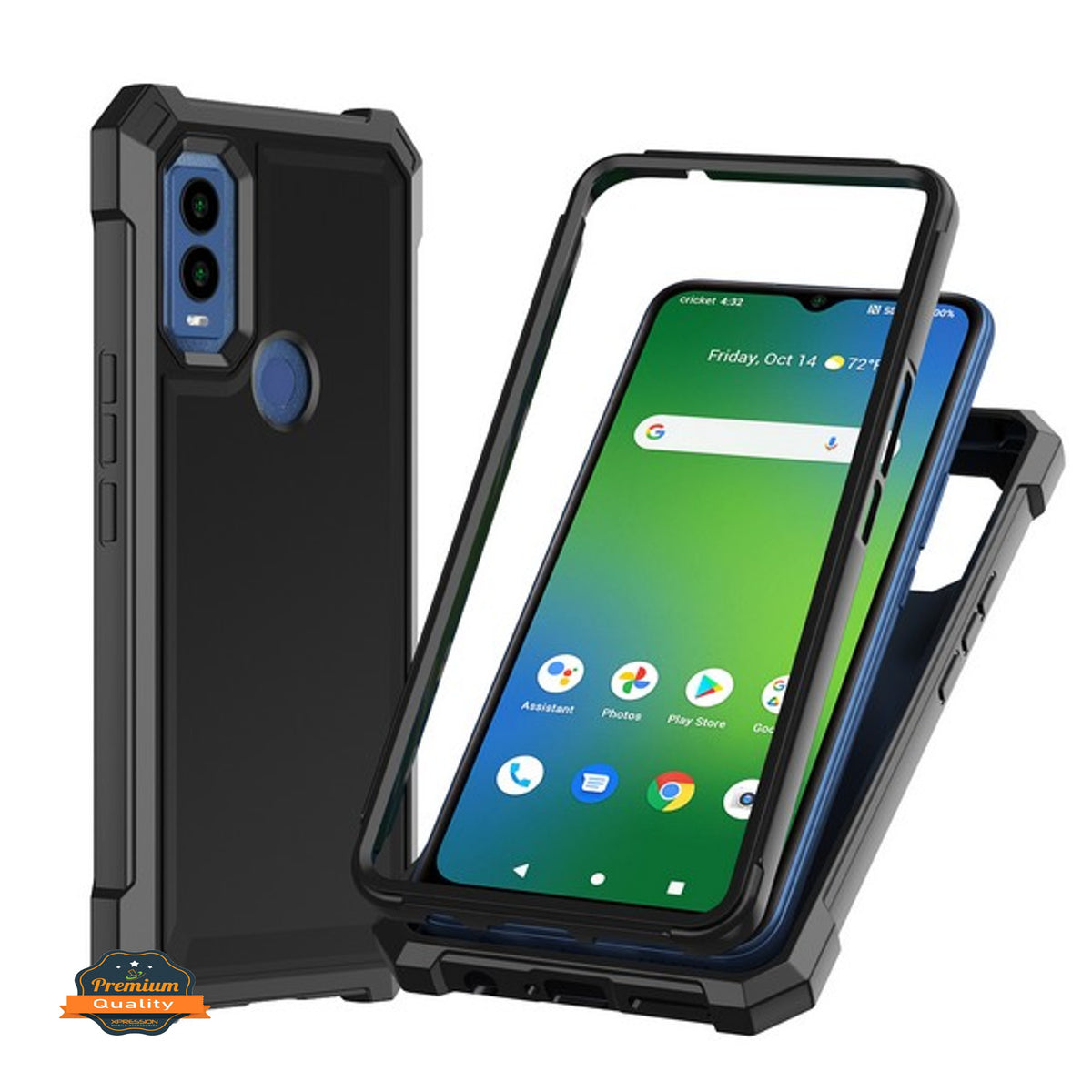 For Cloud Mobile Stratus C8 Full-Body Dual Layer Hybrid Case Slim, Drop-Proof TPU Hard PC, Durable Corner Front Bumper Protector Case Cover