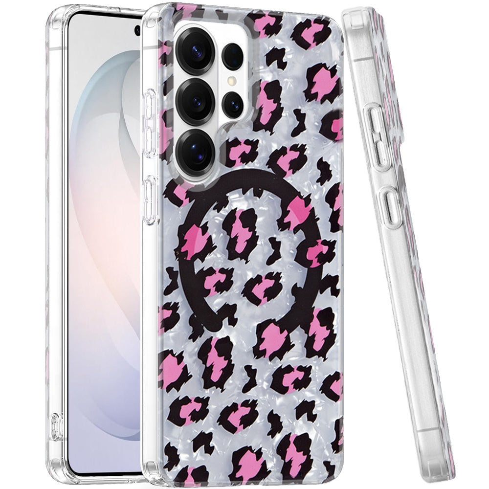 Phone Case for Samsung Galaxy S26 Ultra Shockproof Dual Layer TPU IMD Print Rugged Anti-Slip Grip Drop Protection Scratch Resistant Slim Fit Glossy Floral Heart Aesthetic Cover