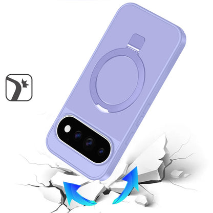 Magnetic Ring Stand Full Rotation Matte Shockproof Grip Anti Slip Durable Camera Protection Hybrid
