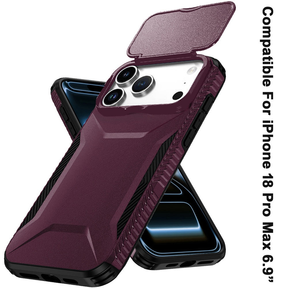 Phone Case for Apple iPhone 18 Pro Max Shockproof Hybrid Rugged Grip Camera Window Guard Window Protective Heavy Duty Slim Textured Design Cover