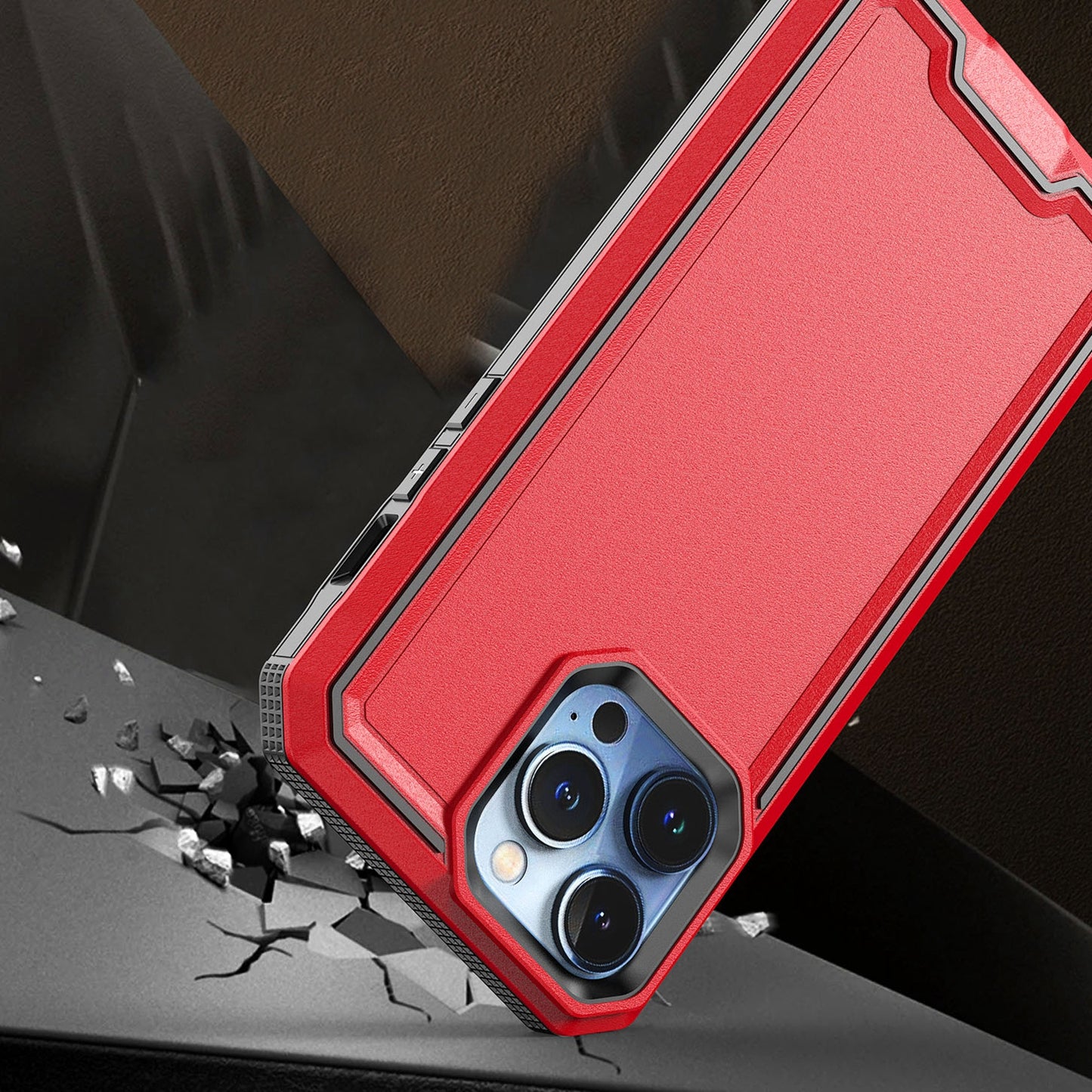 For Apple iPhone 16 Plus (6.7") Modern Fused Hybrid Armor Hard PC TPU Rubber Slim Fit Shockproof Drop Protection Impact Case Cover