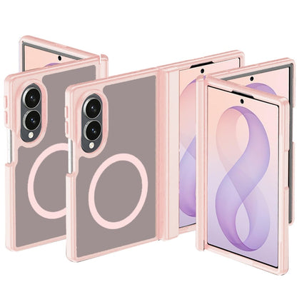 Phone Case for Samsung Galaxy Z Fold 8 Premium Matte Magnetic Foldable Hybrid Central Axis Hinge Protection Shock Absorbing TPU Slim Fit Hard PC Cover