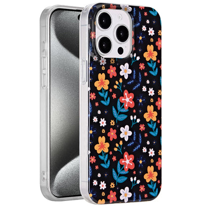 For Apple iPhone 15 Pro Max Fashion Layer Design Slim IMD TPU Protective, Shockproof Hybrid Stylish Durable Hard PC Case Cover