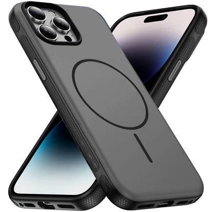 Phone Case for Apple iPhone 14 Pro Super Magnetic Matte Hybrid Shockproof Thick Protective Durable Grip Anti Scratch Premium Edge Slim Fit Cover