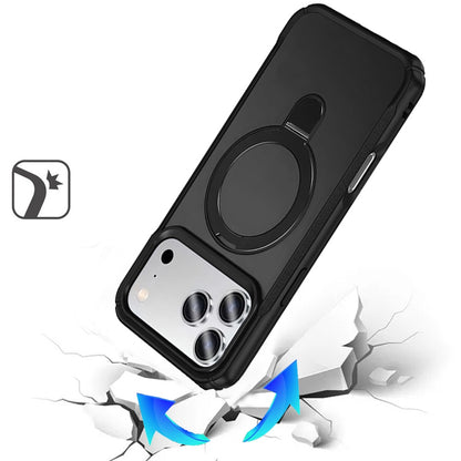 Phone Case for Apple iPhone 18 Pro Max Magnetic Ring Stand Matte Finish Shockproof Grip Slim Armor Heavy Duty TPU Protective Hybrid Cover