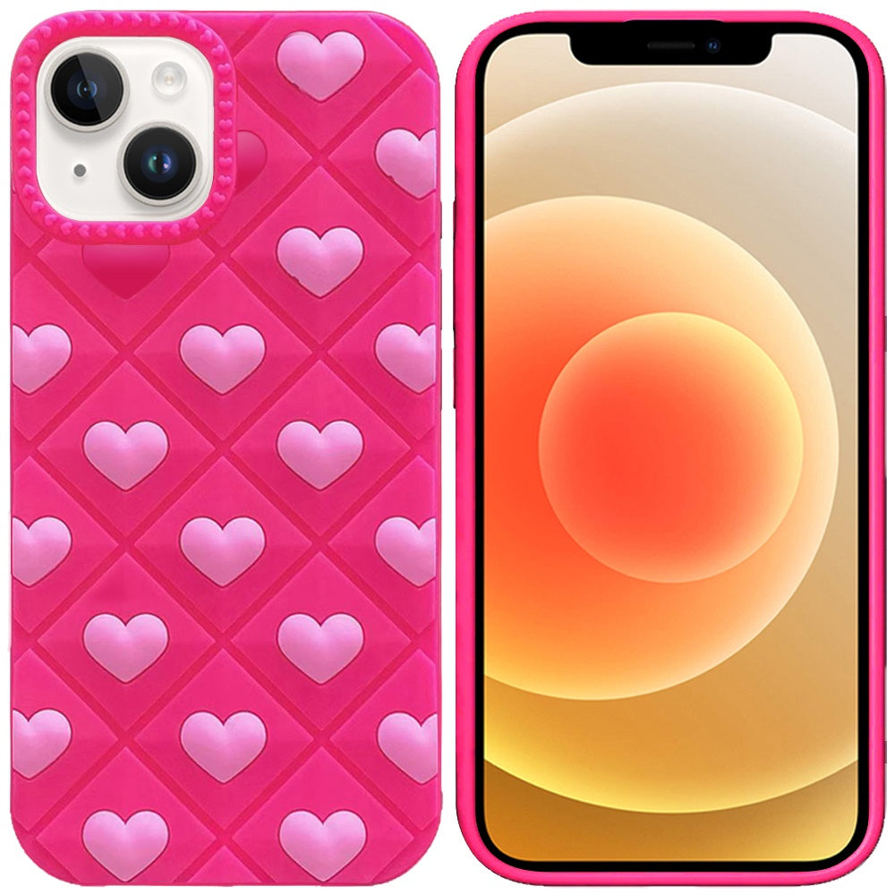 Phone Case for Apple iPhone 12 /12 Pro Fashionable Silicone Textured Decorative Design Pattern Protective Rubber TPU Hybrid Protection Cover