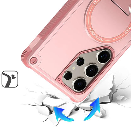 For Samsung Galaxy S26 Ultra Magnetic Invisible Kickstand Holder with Magsafe, Slim Fit Shockproof Hybrid Military Grade Heavy Duty Case Cover