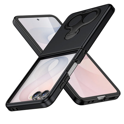 Phone Case for Samsung Galaxy Z Flip 8 Magnetic 2 Ring Stand Car Mount Friendly Shockproof Rugged Grip Armor Dual Ring Kickstand Heavy Duty Hybrid Cover