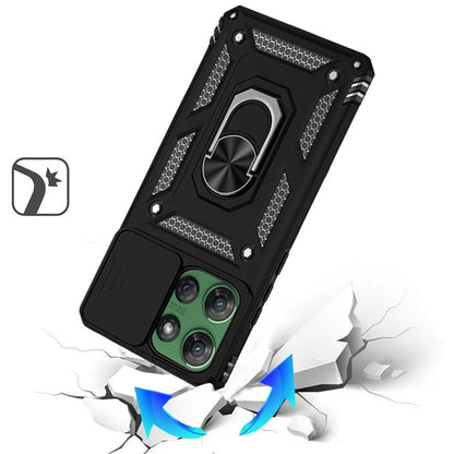 For Motorola Moto G Stylus 5G 2025 Hybrid Ring Shockproof with 360° Rotate Ring Kickstand, Camera Lens Protection, Soft Edge Bumper Case Cover