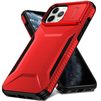 Phone Case for Apple iPhone 11 Pro Max Shockproof Hybrid Rugged Grip Camera Window Guard Window Protective Heavy Duty Slim Textured Design Cover Red