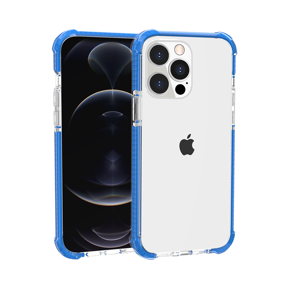 For Apple iPhone SE 3 (2022) SE/8/7 Hybrid Transparent Acrylic Rubber Gummy Hard PC Silicone TPU Color Bumper Frame Shockproof Case Cover